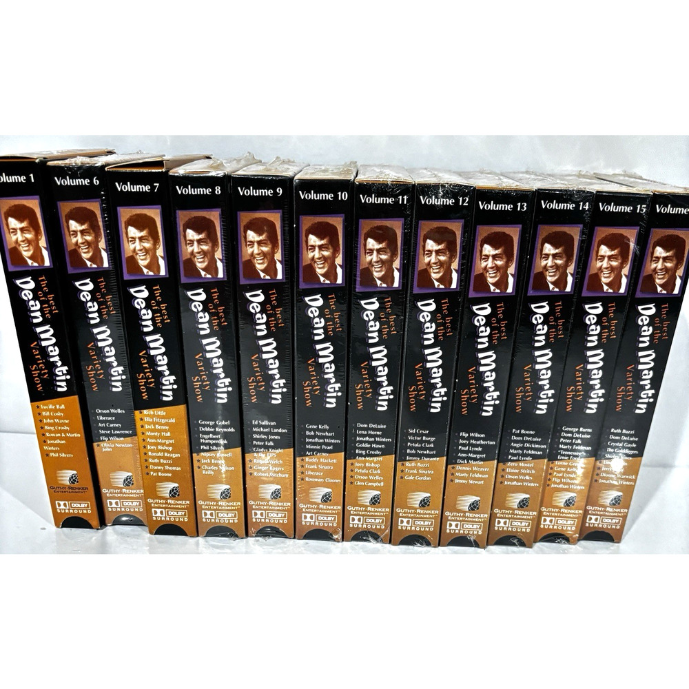 Lot of 12 Mixed Set The Best of Dean Martin Variety Show VHS Sealed Except 2 NIB